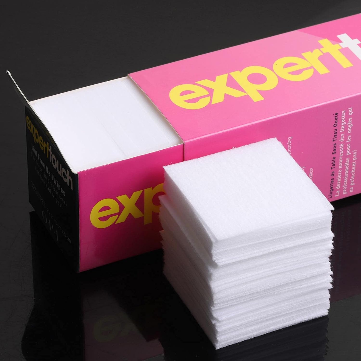 LoveBB lint free nail wipes non-woven cotton pads 4 boxes 1300 pcs - 2