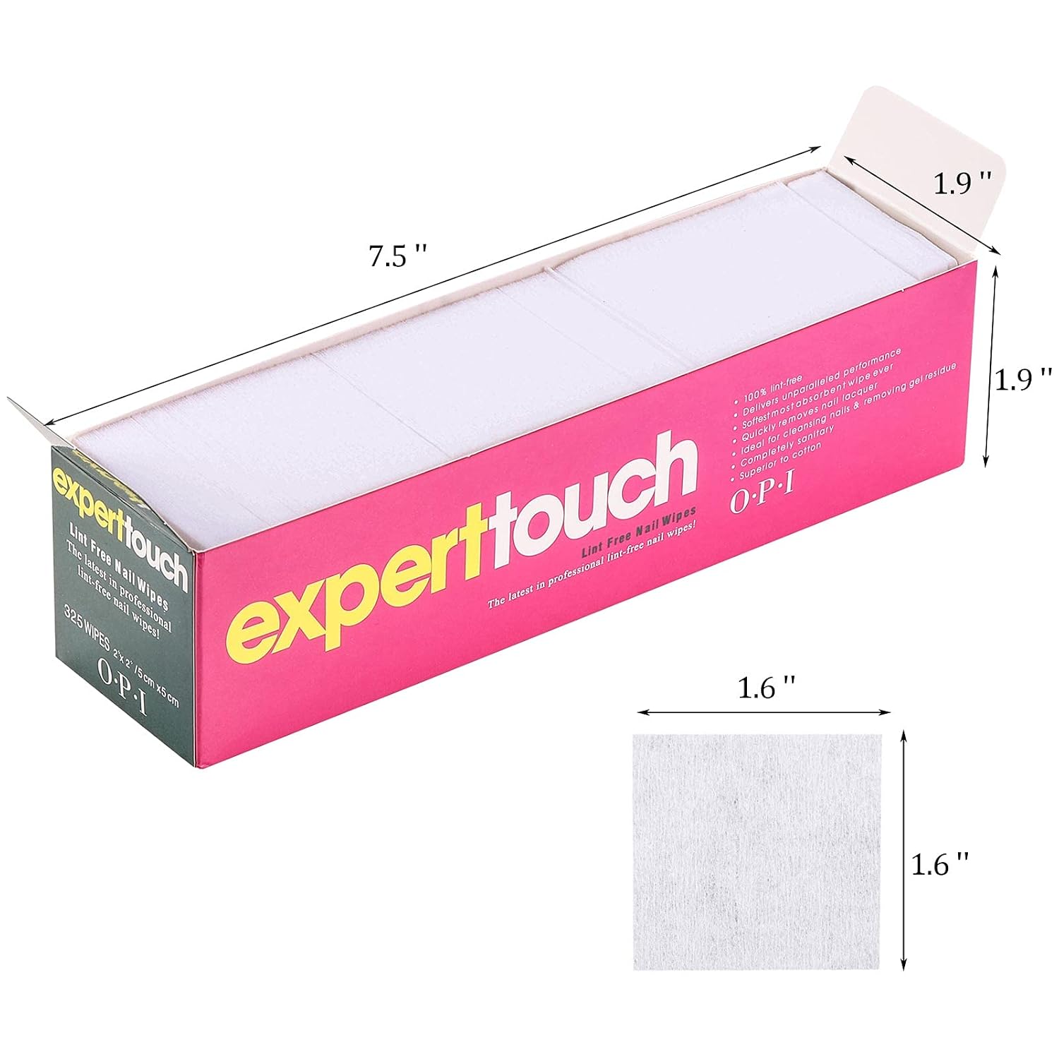 LoveBB lint free nail wipes non-woven cotton pads 4 boxes 1300 pcs - 3