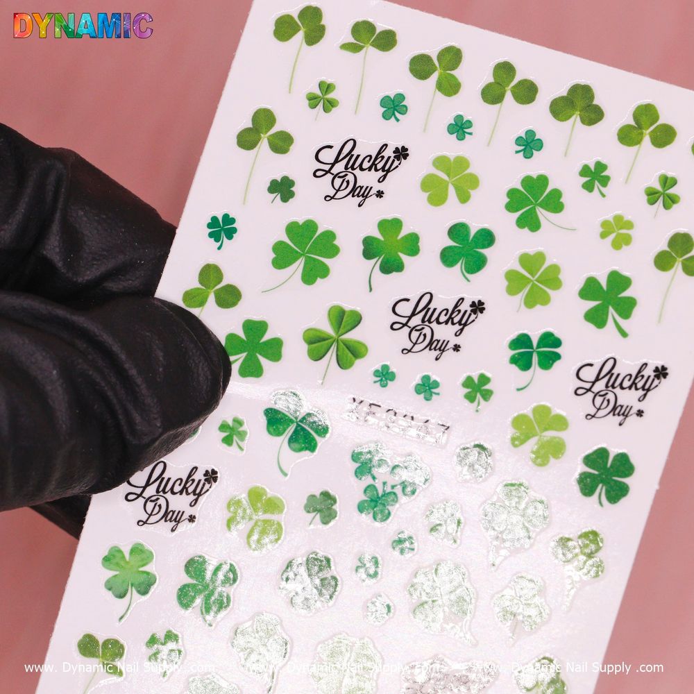 clover nail sticker sheet - 2