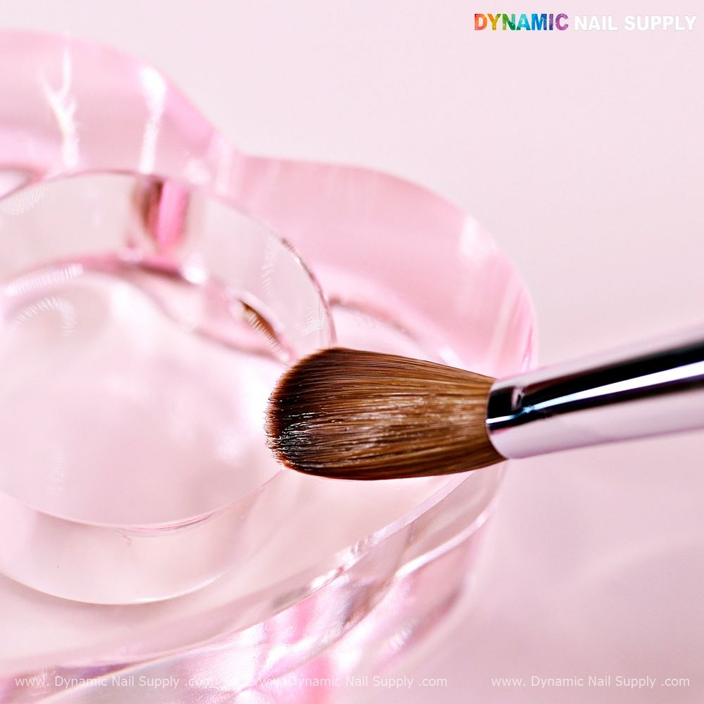 Pink Kolinsky acrylic nail brush - 4