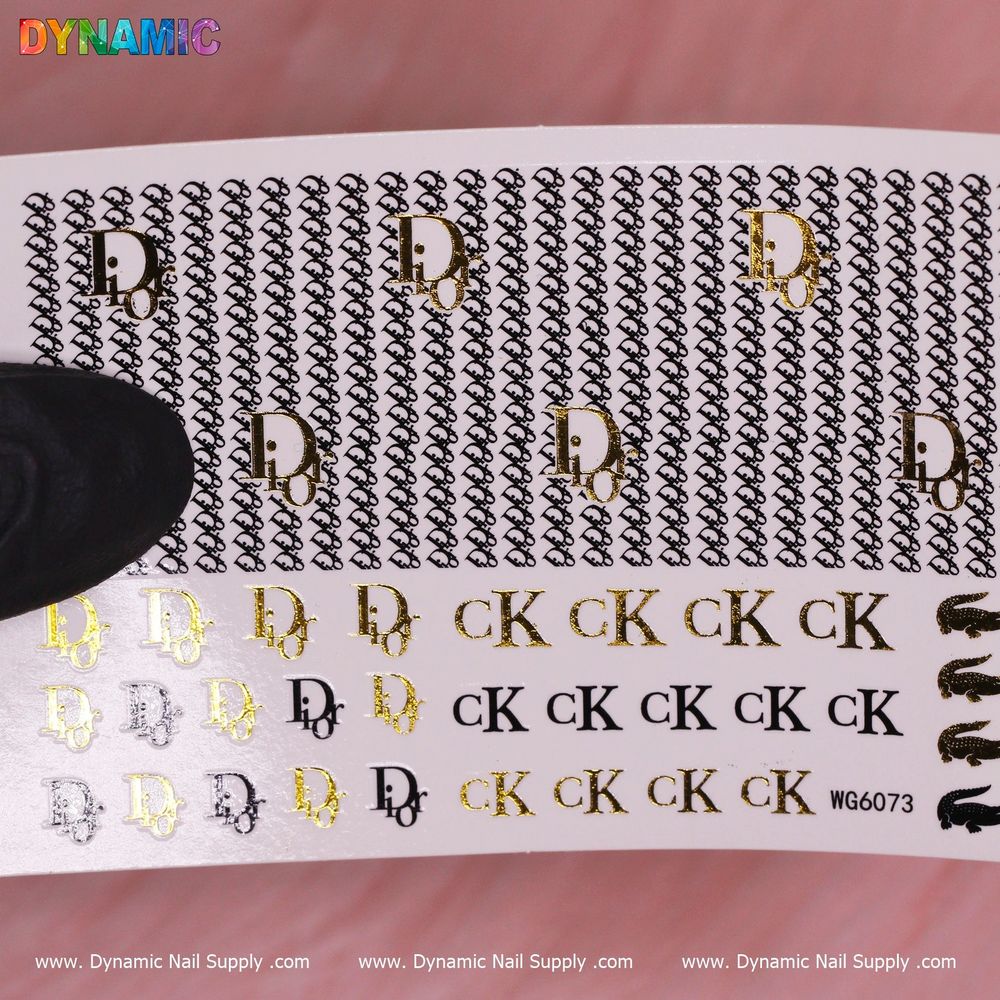 Luxury water nail decals sheet - 2