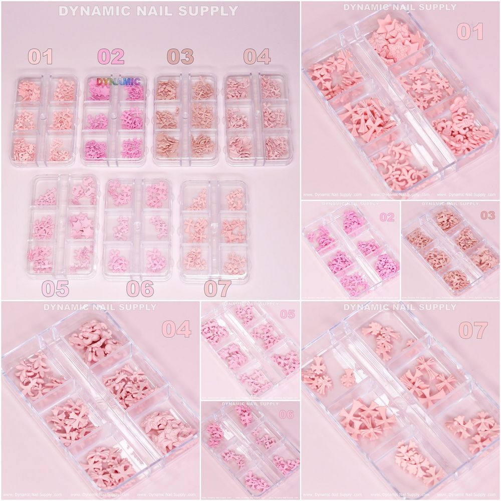 matte pink cross and heart charms - 3