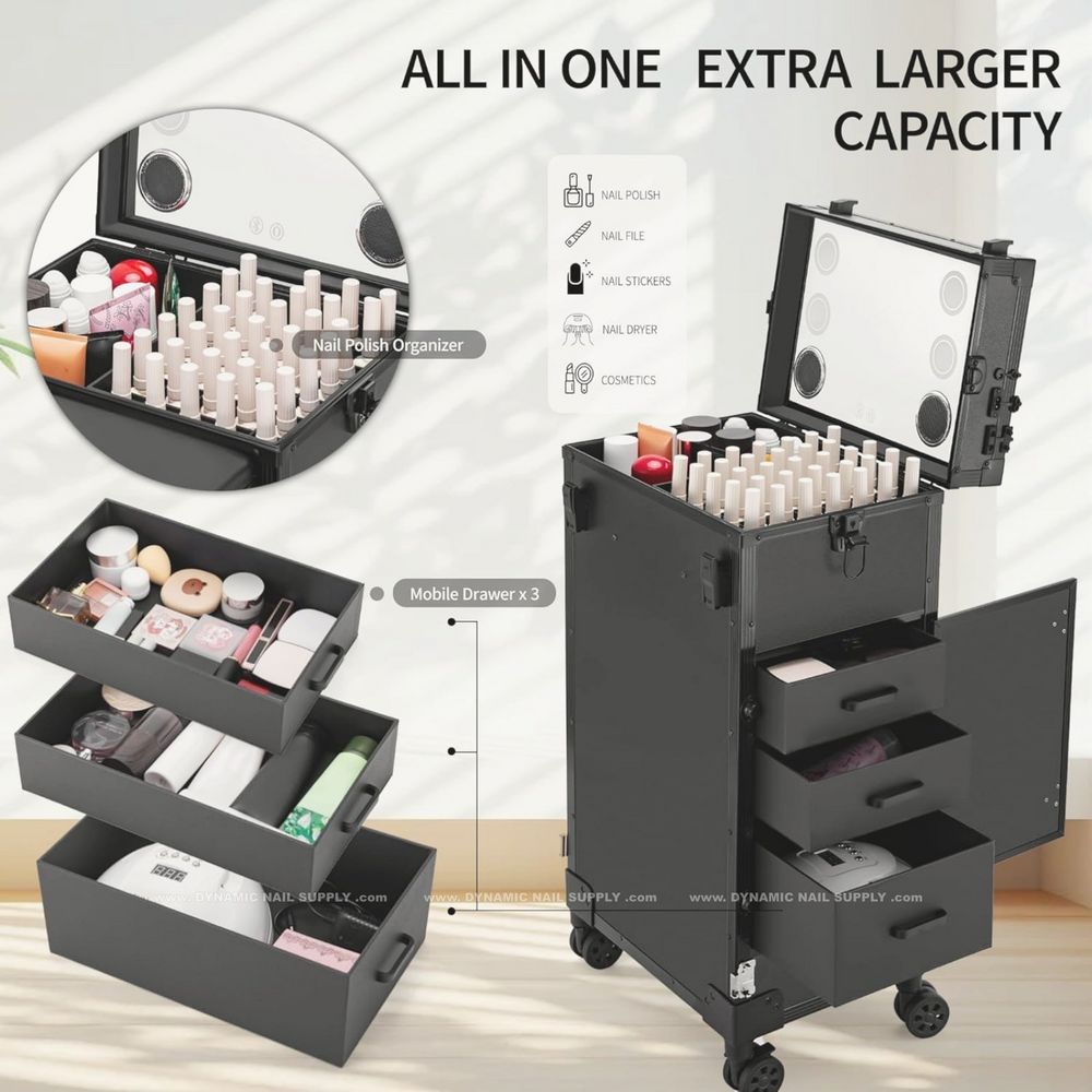 Foldable portable manicure table case - 5