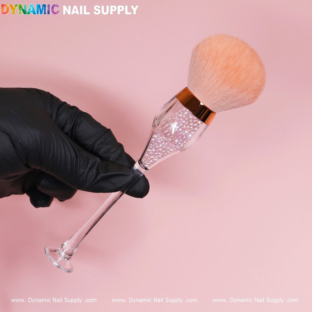 Rose Gold Boba Dust Brush: Stylish Salon Duster