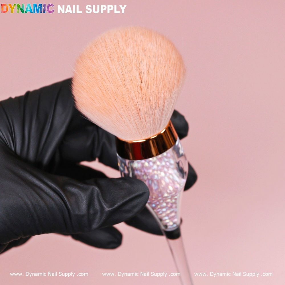 rose gold wine-cup boba dust brush - 3