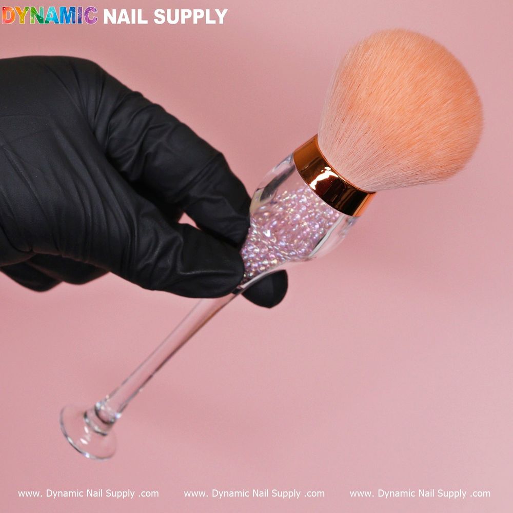 rose gold wine-cup boba dust brush - 4